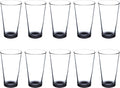 Libbey Pint Glass 16 oz. Set of 10, Bulk Pack - Beer Glasses, Heavy Duty Drinkware - Black