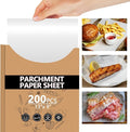 200PCS Thickened Precut Parchment Paper Sheets, 9×13 In Heavy Duty Non-Toxic & Unbleached Parchment Baking Paper for Baking, Grilling, Non-Stick & Comes in Convenient Packaging, White