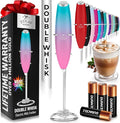 Zulay Kitchen Whisk Milk Frother with 4 Duracell Batteries - Powerful Handheld Foam Maker for Coffee, Lattes, Matcha, Hot Chocolate & Cappuccinos - Whip Creamy Froth in Seconds