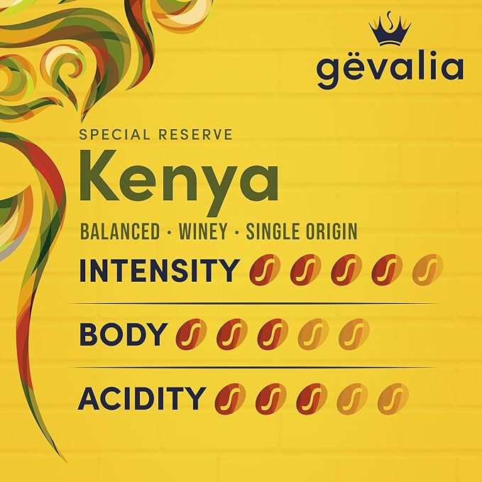 Gevalia Special Reserve Kenya Mild Roast Fine Ground Coffee (10 oz Bag)