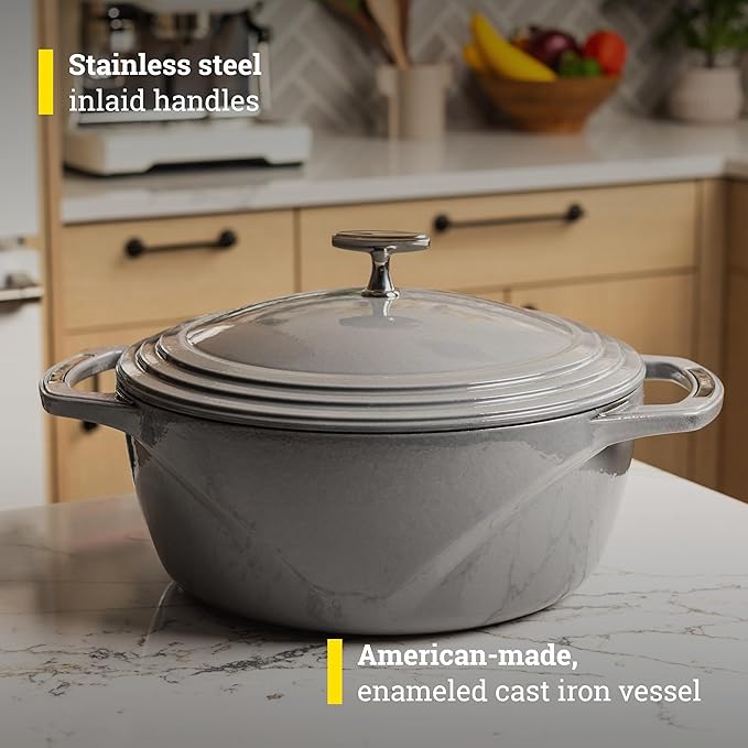 Lodge USA Enamel Dutch Oven 7.5 qt., Moonstruck