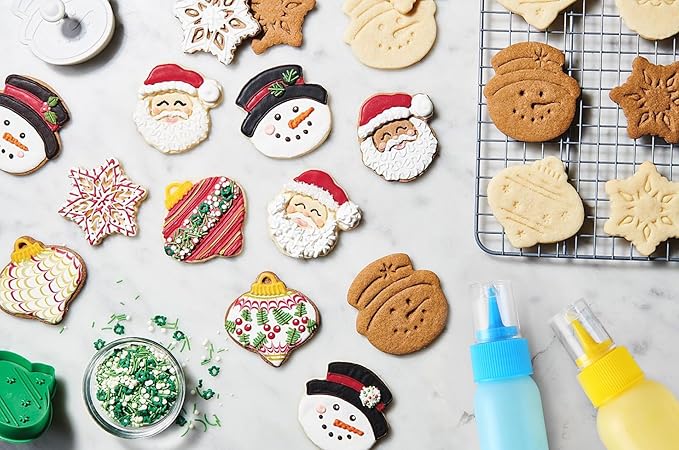 GOLOHO Cookie Icing Bottles, 6 Squeeze Applicator Bottles, 2 each (1, 2 and 4 ounces), Royal Icing Tools, Cake Sugar Cookie Decorating Supplies, Food Coloring, Frosting, Pancake Arts and Crafts Kit