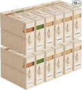 12Pack Sheet Organizers and Storage - King/Queen Size Sheet Storage Organizer with Window, Foldable & Dustproof Sheet Organizer for Linen Closet for Summer Blankets & Sheet Sets,Beige