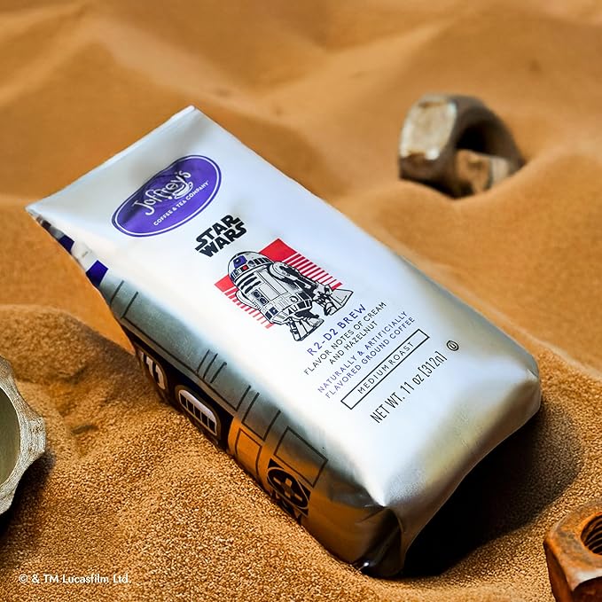 Joffrey's Coffee - STAR WARS™ R2-D2 Brew, STAR WARS Licensed Coffee Collection, Artisan Medium Roast, Rich & Nutty Taste, Brew or French Press (Ground, 11oz)