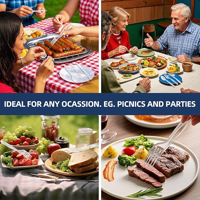 100-Pack Clear Plastic Spoons Disposable BPA-Free Heat Resistant Utensils for Catering & Events -Spoons Heavy Duty Bulk,plastic disposable for Party Supplies