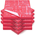 Outus 600 Pcs 12 x 12 Inch Deli Wax Paper Sheets Grease Resistant Tray Basket Liners Newsprint Paper Water and Grease Proof Sandwich Wrapping Square Hot Dog Wrappers for Food Baking (Red)
