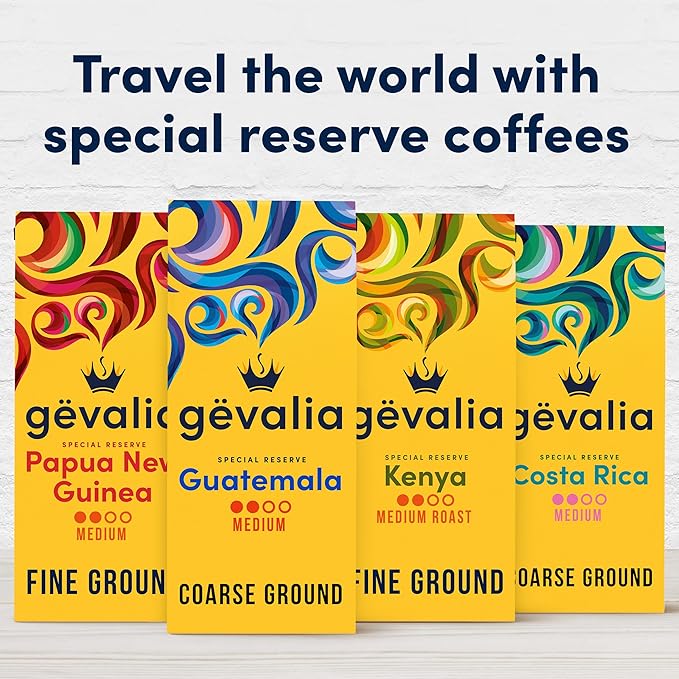 Gevalia Special Reserve Guatemala Single Origin Medium Roast Coarse Ground Coffee, 10 oz. Bag