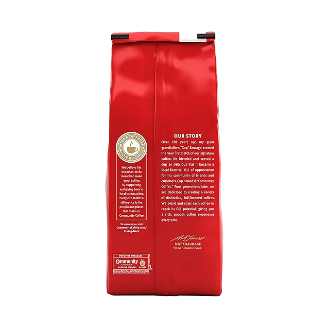 Community Coffee Signature Blend 32 Ounce, Dark Roast Ground Coffee, 32 Ounce Bag (Pack of 1)