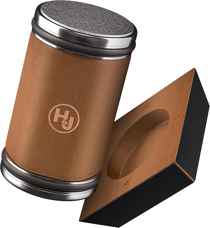 Hugo & Jude Premium Rolling Knife Sharpener - Sharpening Made Easy - Ergonomic Diamond Rolling Wheel Sharpener, 15/18/20/22° Magnetic Angles for Kitchen Knife Sharpener- Kitchen Gadgets & Gifts