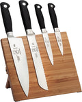 Mercer Culinary M21960BM Genesis 5-Piece Bamboo Magnetic Board and Knife Set