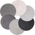 Billbotk 8'' Trivets Hot Dishes, Hot pots and Pans, 6 Heat Resistant Hot Pads, Pot Holders Kitchen, Hot Plate Mats Kitchen Countertops, Table, Home Essentials New Home and Farmhouse Decor