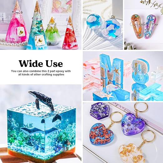 LET'S RESIN Bubble Free Epoxy Resin, 23oz Crystal Clear Resin Kit for Crafts, Jewelry,Art, Casting, DIY Art Kit with Cup, Stir Stick for Adults, Beginners