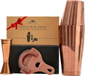 A Bar Above 4-Piece Cocktail Shaker Set, for Professional and Home Bar, Premium Bar Kit Gifts, Includes Strainer, Japanese Jigger, and Boston Shaker Set