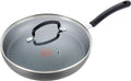 T-Fal Ultimate Hard Anodized Nonstick Fry Pan With Lid 10 Inch, Oven Broiler Safe 400F, Lid Safe 350F, Cookware, Kitchen, Home, Versatile Frying Pan, Skillet, Pots and Pans, Dishwasher Safe, Black