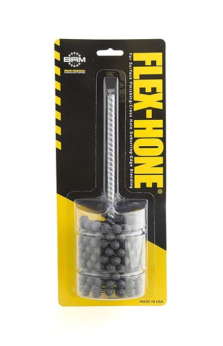 Brush Research BC21812 FLEX-HONE®, 2-1/8" (54mm) Diameter, 120 Grit, Silicon Carbide, For Mild Steel, Stainless Steel, Cast Iron and Softer Ferrous Materials
