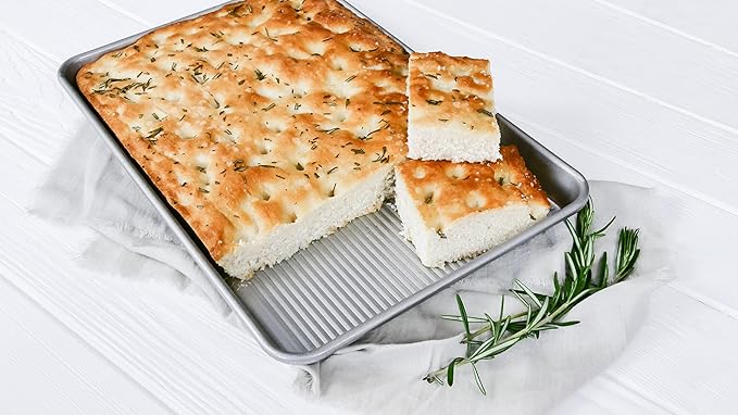 USA Pan Nonstick Half Sheet Pan and Quarter Sheet Pan, Set of 2, Aluminized Steel