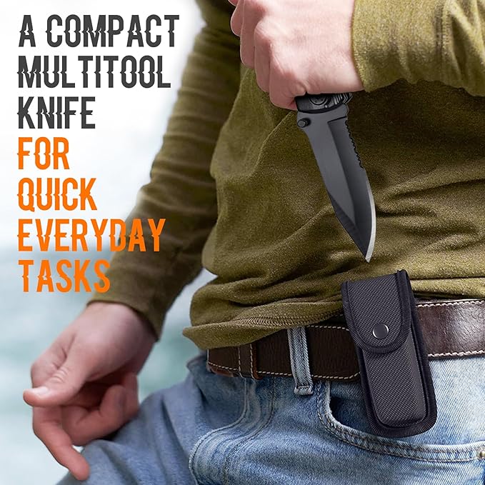 Brother in Law Gifts, Multitool Knife, Gifts for Brother in law, Christmas Practical Gift, Brother’s Birthday Presents, Brother-in-law Gift for Camping, Hiking, Fishing, 20 in 1 Multitool