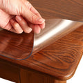 Clear Table Cover Protector Rectangle 36 x 72 Inch, 1.5mm Transparent Plastic Table Protector Waterproof, Anti-Scratch Clear Desk Mat for Office Desktop Dresser Dining Table, FDA Compliant