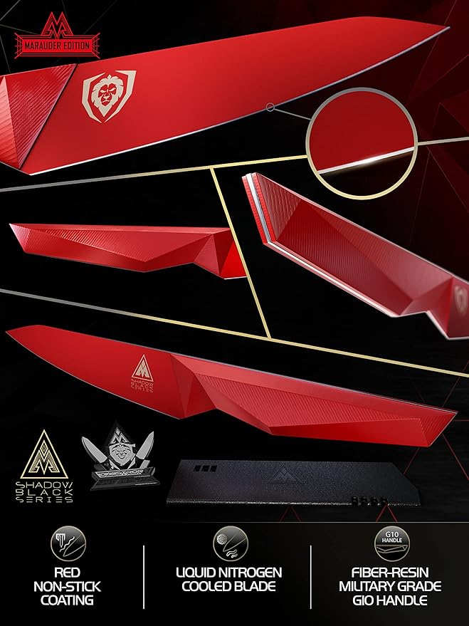 Dalstrong Shadow Black Series - Paring Knife 3.75 inch with Bird's Beak Paring Knife 2.75 inch - High Carbon - 7CR17MOV-X Vacuum Treated Steel - Sheath