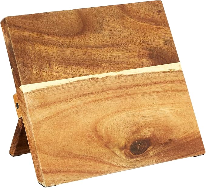 Mercer Culinary Millennia 5-Piece Magnetic Board Set with Black Handles, Acacia, 16 x 8 x 18 inches