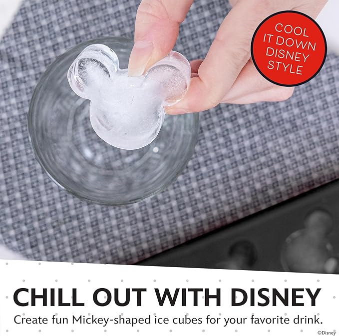 Disney Silicone Ice Cube Tray – 2 Pack Ice Trays for Freezer with Fun Mickey, Minnie & Winnie the Pooh Molds – Flexible BPA-Free Silicone Molds for Ice, Chocolate, and More
