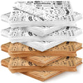 600 Pcs 12 x 12 Inch Deli Wax Paper Sheets Grease Resistant Tray Basket Liners Newsprint Paper Water and Grease Proof Sandwich Wrapping Square Hot Dog Wrappers for Food Baking (Brown,White)