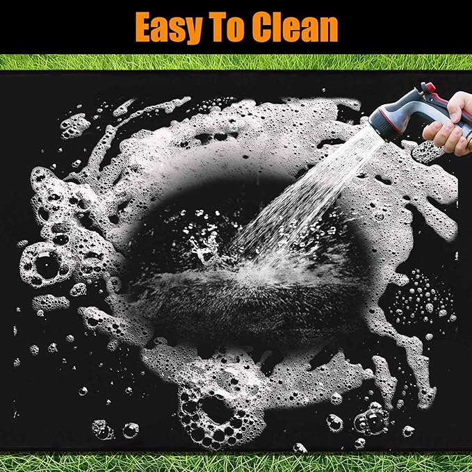 80X48 Inches Extra Large BBQ mats for outdoor grill - Fireproof Deck and Patio Protector, Waterproof and Oil-Proof Barbecue Grill Mat
