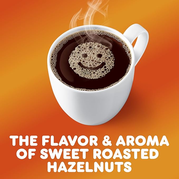 Dunkin' Hazelnut Flavored Coffee, 60 Keurig K-Cup Pods,10 Count (Pack of 6)