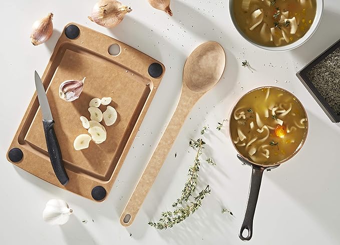 Epicurean Kitchen Series Cooking Utensils, Medium Spoon, Natural