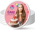 RICCLE Cake Boards - 10 Inch Cake Drum - Smooth-Edged 10 Inch Cake Drum - Sturdy Cake Boards 10 Inch Round - Bend Resistant Multi-Layered Cake Base for Minimalist Displays