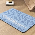 Pet Feeding Mat-Absorbent Dog Mat for Food and Water Bowl-No Stains Quick Dry Water Dispenser Mat-Dog Accessories Pet Supplies-Bowl for Messy Drinkers（Bone,17"x34"