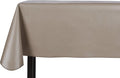 Yourtablecloth Heavy Duty Vinyl Rectangle or Square Tablecloth – 6 Gauge Heavy Duty Tablecloth – Flannel Backed – Wipeable Tablecloth with Vivid Colors & Many Sizes 52 x 70 Stone