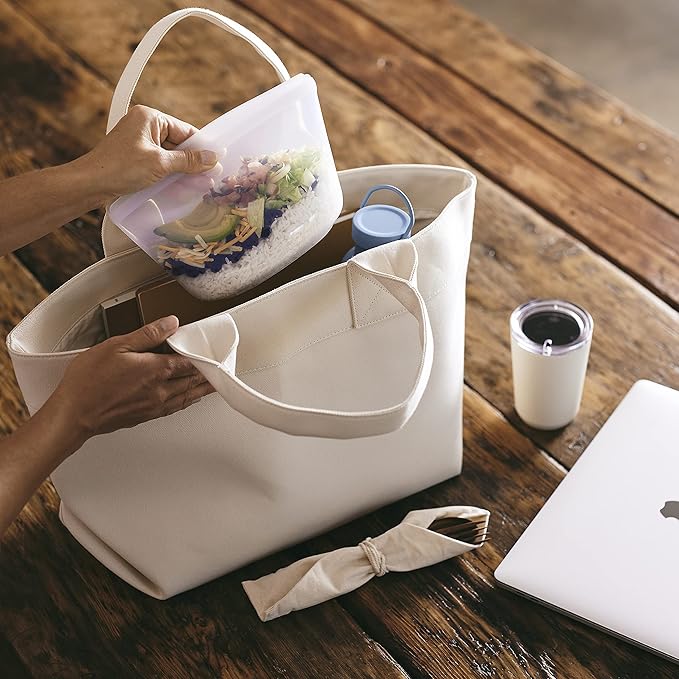 Stasher Premium Silicone Reusable Food Storage Bowl, Deep Ocean, Microwave, Sous Vide, Dishwasher, Oven and Freezer Safe, BPA Free, Leak-free, Eco-friendly, 4-Cup Bowl
