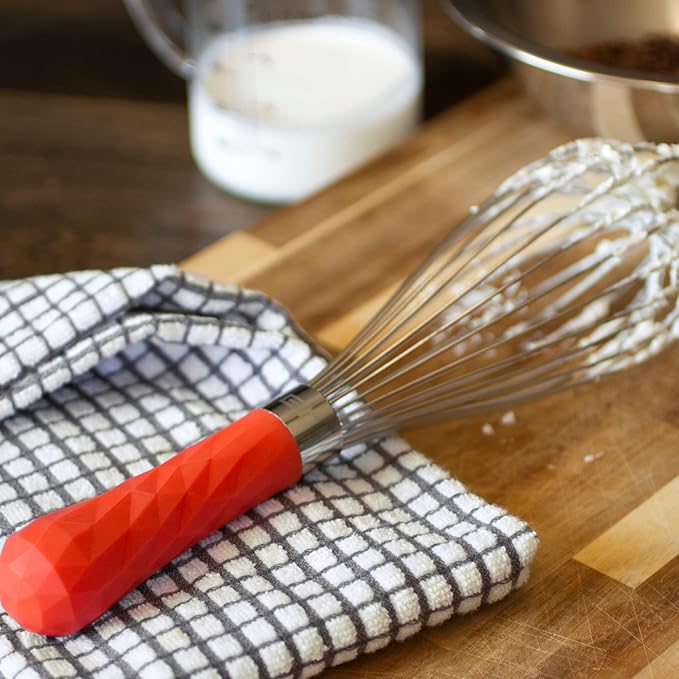GIR: Get It Right Stainless Steel Whisk - 11 Inch, Studio White Whisker Tool - GIRWKU312SWT