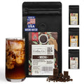 Inspired Coffee Co Mocha Flavored Cold Brew Coffee Coarse Ground Coffee Beans Medium Roast - Low Acid Coffee Smoother Taste - 100% Arabica - 12 oz. Resealable Bag