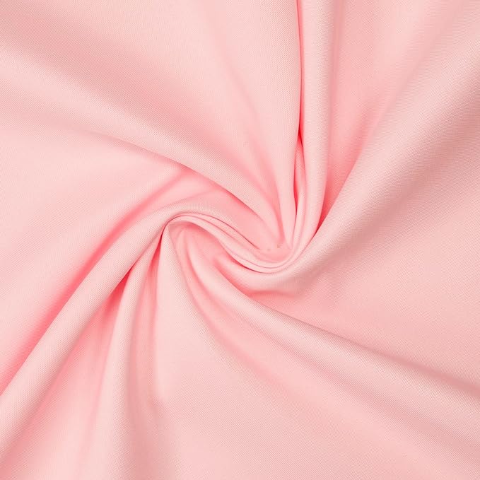 Gee Di Moda Rectangle Tablecloth - 60 x 126 Inch Pink Table Cloth for 8 Foot Rectangle Table - Heavy Duty Washable Fabric - for 8 Ft Buffet Table, Holiday Party, Dinner, Wedding & Baby Shower