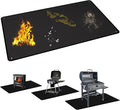 60 x 40 Inch Under Grill Mats for Outdoor Grill, Double-Sided Fireproof Grill Protector Pad, Waterproof, Oil-Proof, Indoor Fireplace/Fire Pit Mat, Easy-Clean BBQ/Grill Floor Mat for Deck & Lawn
