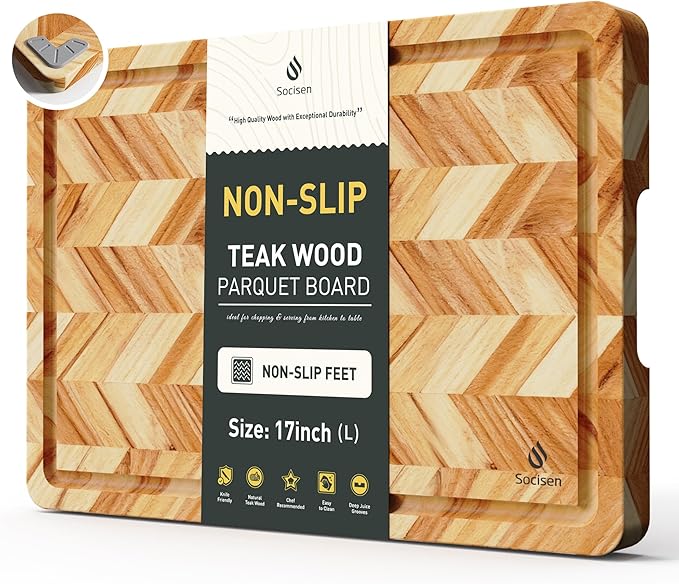 Cutting Board Wood Chopping Board Double Sided Charcuterie Boards Serving Board Kitchen Essential House Warming Hostess Host Gift Serving Tray for Christmas Wedding Birthday Anniversary Cream