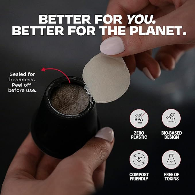 Danger Coffee by Dave Asprey, Remineralized, Mold Free & Lab Tested Compostable Pods | Dark Roast 12 Pods