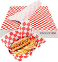 Red Checkered Deli Paper Sheets, 12" x 12" (250 pcs) - USA-Made Premium Food Basket Liners - PFAS-free Grease Resistant Deli Paper Sheets for Food, Snack & Baking Wrap, Picnic & Party by IDL Packaging
