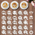 Animal Coffee Cookie Stencils - Small Animal Pattern Cute Stencils for Cookies Latte Art Bread, Reusable Template Dogs Cat Elephant Design