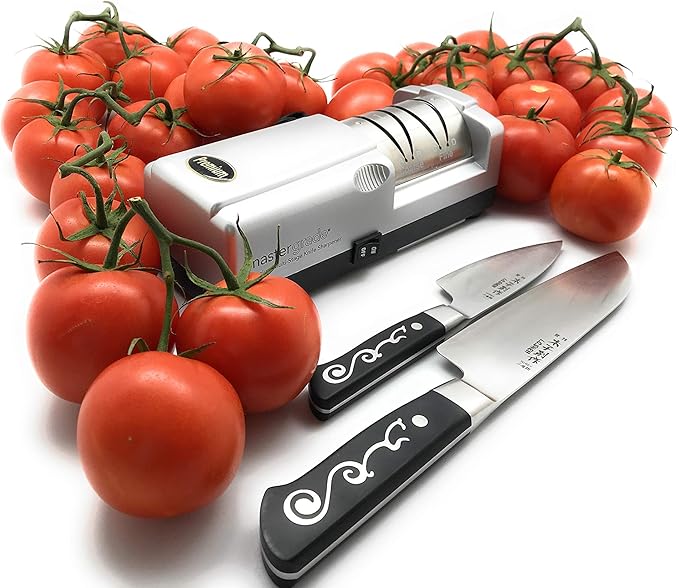 Premium Knife Sharpener Bundle Deal with Martin Yan's Chef Knife