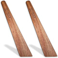 12 inch Wooden Spatula for Cooking, Flipping, Scraping, Turning, Flat Wooden Kitchen Spatula Turner, Flipper for Cast Iron, Skillet, Griddle, Egg Scraper Utensil - Set of 2