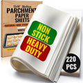 220 Pcs 12x16 In Parchment Paper Sheets by Baker's Signature | Heavy-Duty Precut Non-Stick Sheets