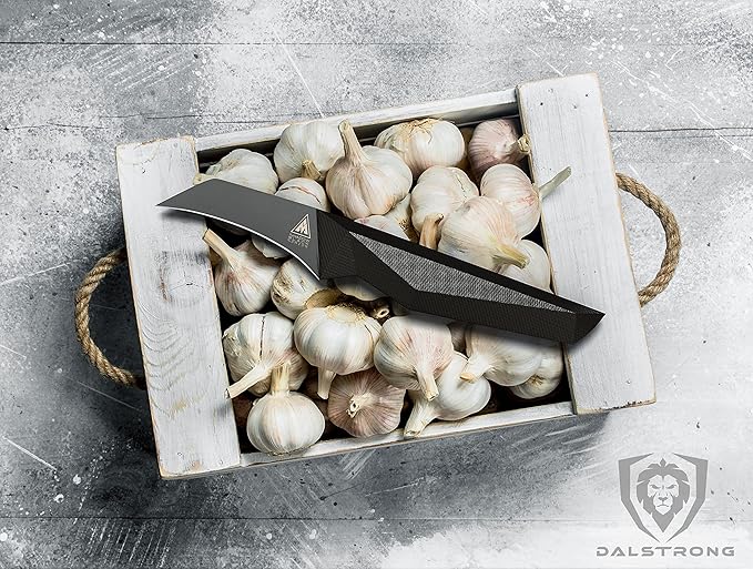 Dalstrong Shadow Black Series - Paring Knife 3.75 inch with Bird's Beak Paring Knife 2.75 inch - High Carbon - 7CR17MOV-X Vacuum Treated Steel - Sheath