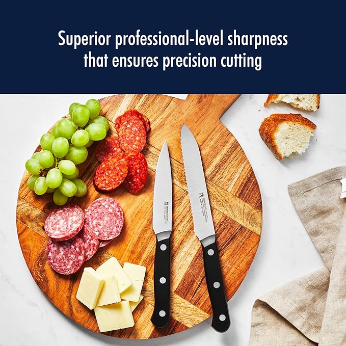 HENCKELS Solution Razor-Sharp 2-Piece Utility Knife Set, German Engineered Knife Informed by over 100 Years of Mastery, Stainless Steel
