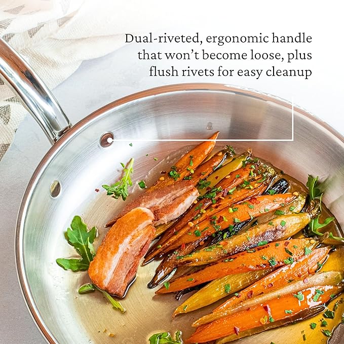 Hestan - CopperBond Collection - 100% Pure Copper Frying Pan, Induction Cooktop Compatible, 11-Inch