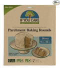 If You Care Parchment Paper Rounds for Baking Cakes, Pies, Tarts â€“ 20 Pack of 24 CT Circle Liners - Unbleached, Chlorine Free, Greaseproof, Silicone Coated â€“ 9 Inch Diameter