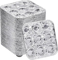 9-Cavity Mini Cupcake and Muffin Pans | Disposable Aluminium Baking Pans | Use for Baking Mini Muffin, Cupcake, Cake | For Weddings, Parties, Birthdays, Gatherings (12 Pack)
