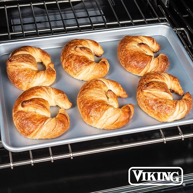 Viking 3-Piece Nonstick Baking Sheet Set, Silver